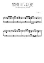 Téléchargez l'arrangement pour piano de la partition de Nadal dels Aucels en PDF